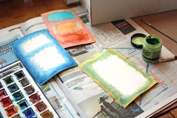 Mark Rothko inspired postcards. By Peony and Parakeet.