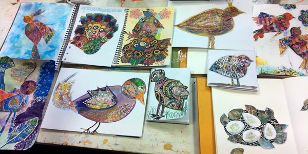 From the students of Birds of Happiness workshop, led by Peony and Parakeet