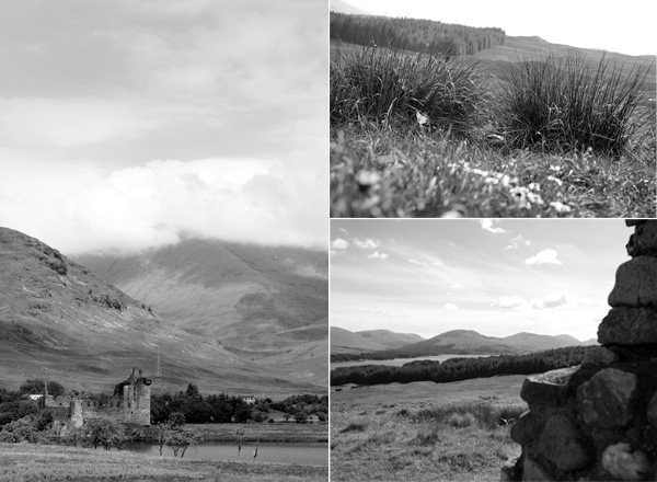 Stalker castle and scottish highlands