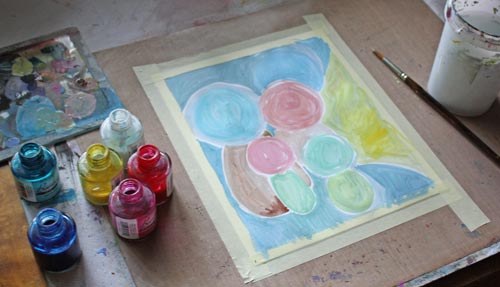 Read more about using pastel colors and see how this artwork was finished!