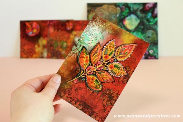 Art Postcards by Peony and Parakeet