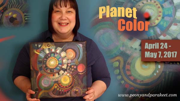 Planet Color, an online painting workshop by Peony and Parakeet