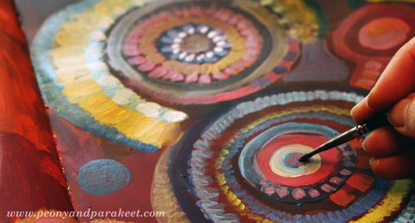 Colorful mandalas by Paivi Eerola from Peony and Parakeet. Read 4 social tips she has about creating art!