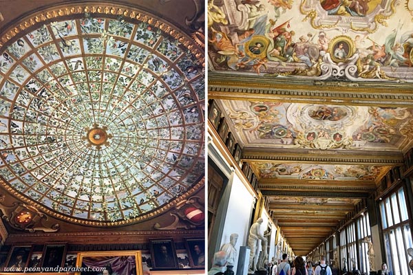 Uffizi Gallery, ceilings