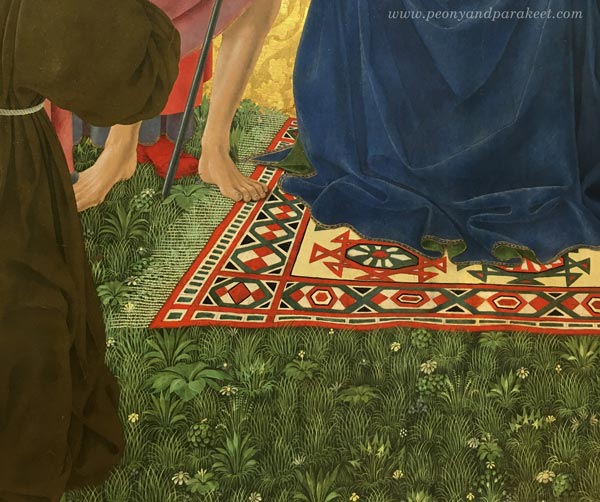 Alesso Baldovinetti, Cafaggiolo Altarpiece, c. 1453, a detail