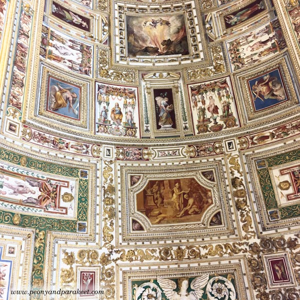 A beautiful ceiling from Vatican Museums.