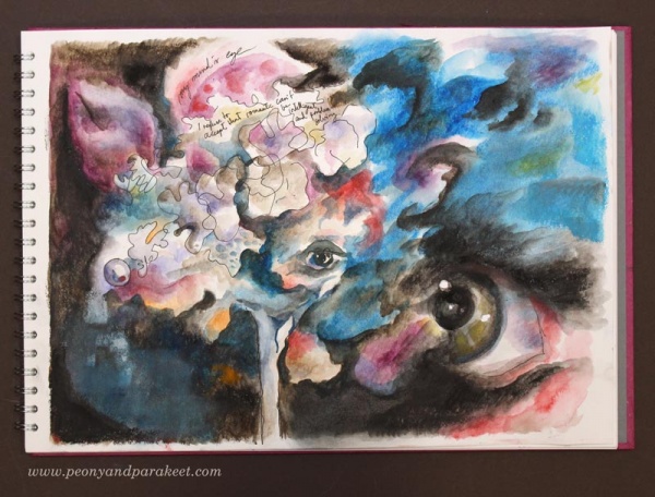 My Mind's Eye by Paivi Eerola from Peony and Parakeet. See her tips on how to make your art more captivating!