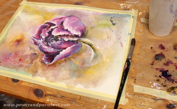 Loose Realism in Watercolor - 6 Tips for Expressive Floral Art