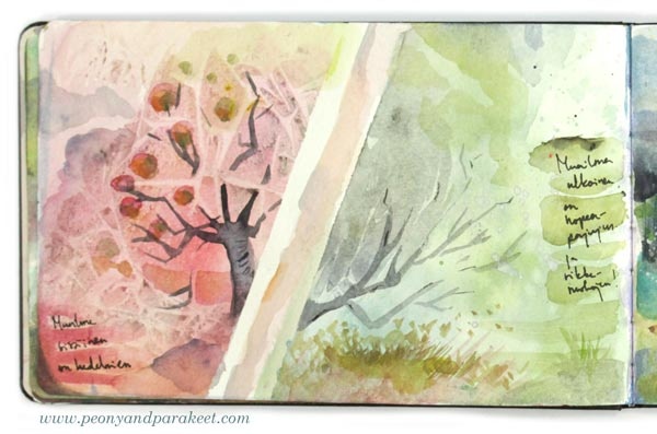 Keeping a Watercolor Diary - Over 20 ideas with images and a video!