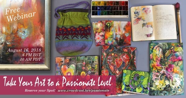 Take Your Art to a Passionate Level - Free Live Webinar by Paivi Eerola from Peony and Parakeet. Reserve your spot: https://www.crowdcast.io/e/passionate