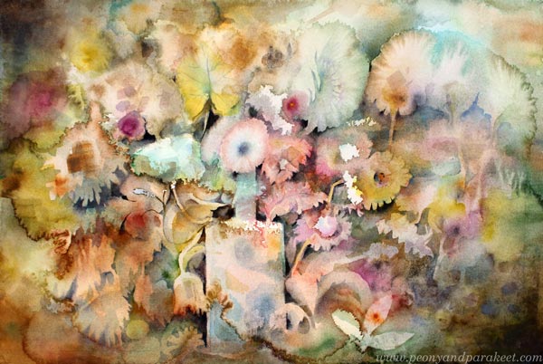 Abracadabra - Magical Watercolor Effects - Peony and Parakeet