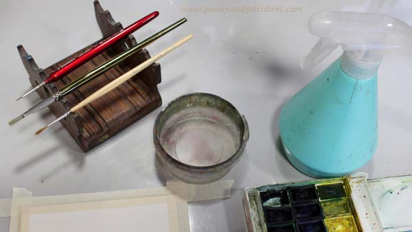 watercolor painting supplies